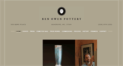 Desktop Screenshot of benowenpottery.com